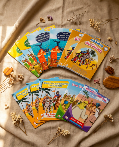 Collection Dar Al Quran — 40 Livres Islamiques  Illustrés pour Enfants | Histoires du Coran,  Prophètes, Compagnons & Sira